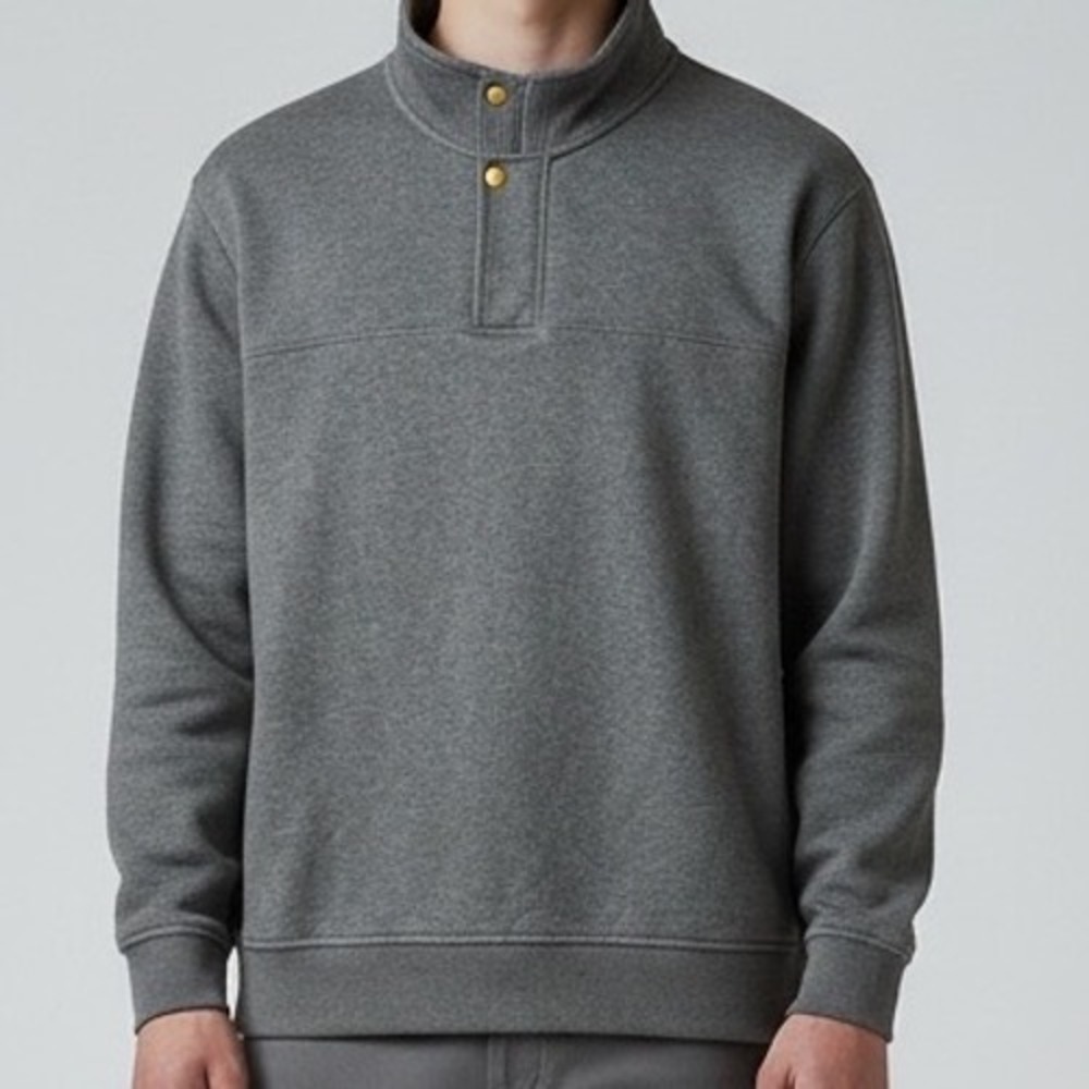 Orvis Quarter Zip Pullover Sweatshirt Charcoal‎ Gray Mens XL EG Embroidered Logo